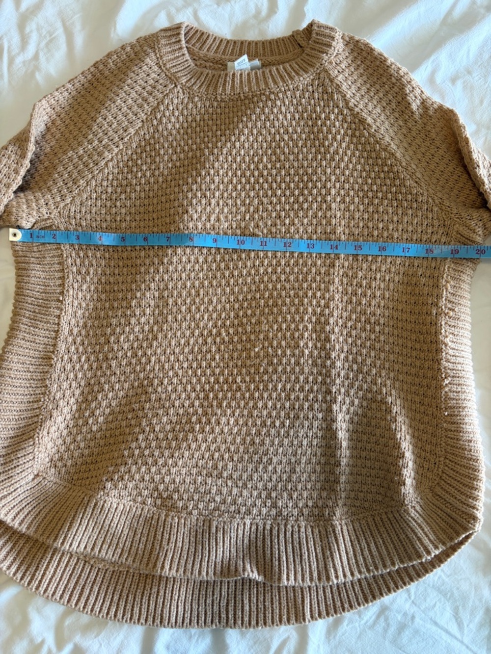 St. John's Bay women’s small Camel brown Knit fisherman Sweater - Picture 4 of 5